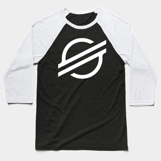 Stellar Crypto - New Logo Baseball T-Shirt by cryptogeek